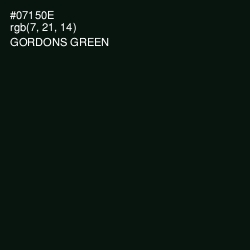 #07150E - Gordons Green Color Image